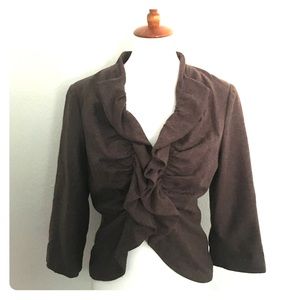 Anthropologie Ruffle Jacket